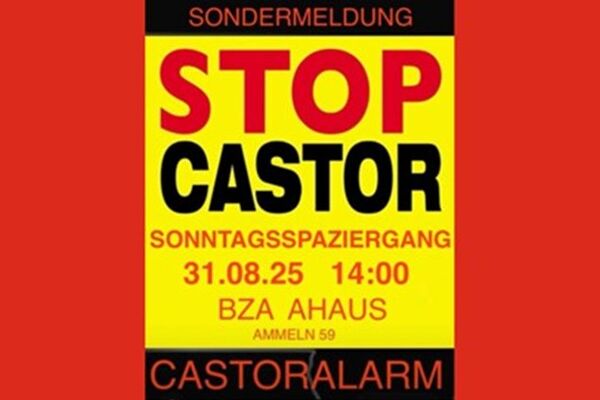 Stop Castor - Sonntagsspaziergang 31.08.2025 um 14:00